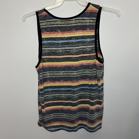 Brooklyn Cloth Mens Striped Tank Top Medium Colorful Sleeveless Scoop Neck VGCon - Picture 7 of 9